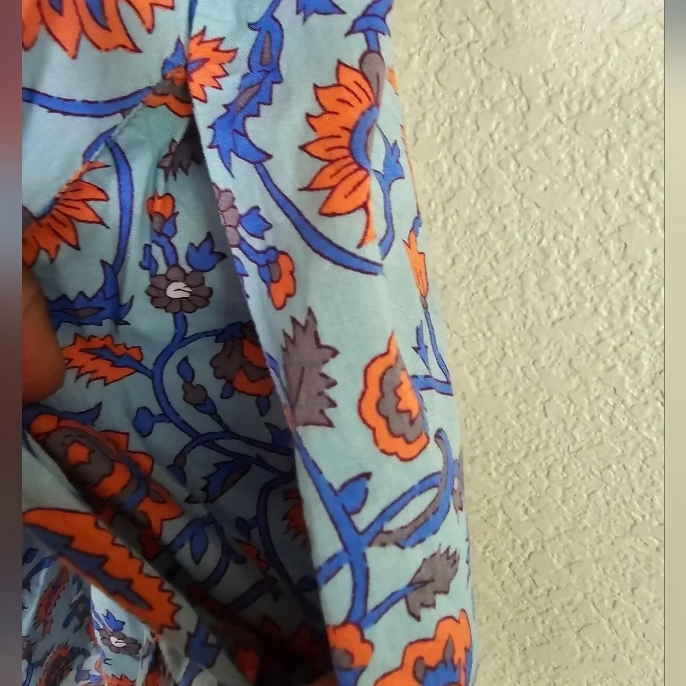 Sundry Viola Floral V Neck Cotton Dress Midi size 2 - Picture 6 of 9